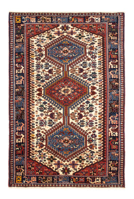 Perski dywan - Nomadyczny - 122 x 83 cm - kremowy