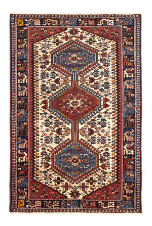 Perski dywan - Nomadyczny - 122 x 83 cm - kremowy