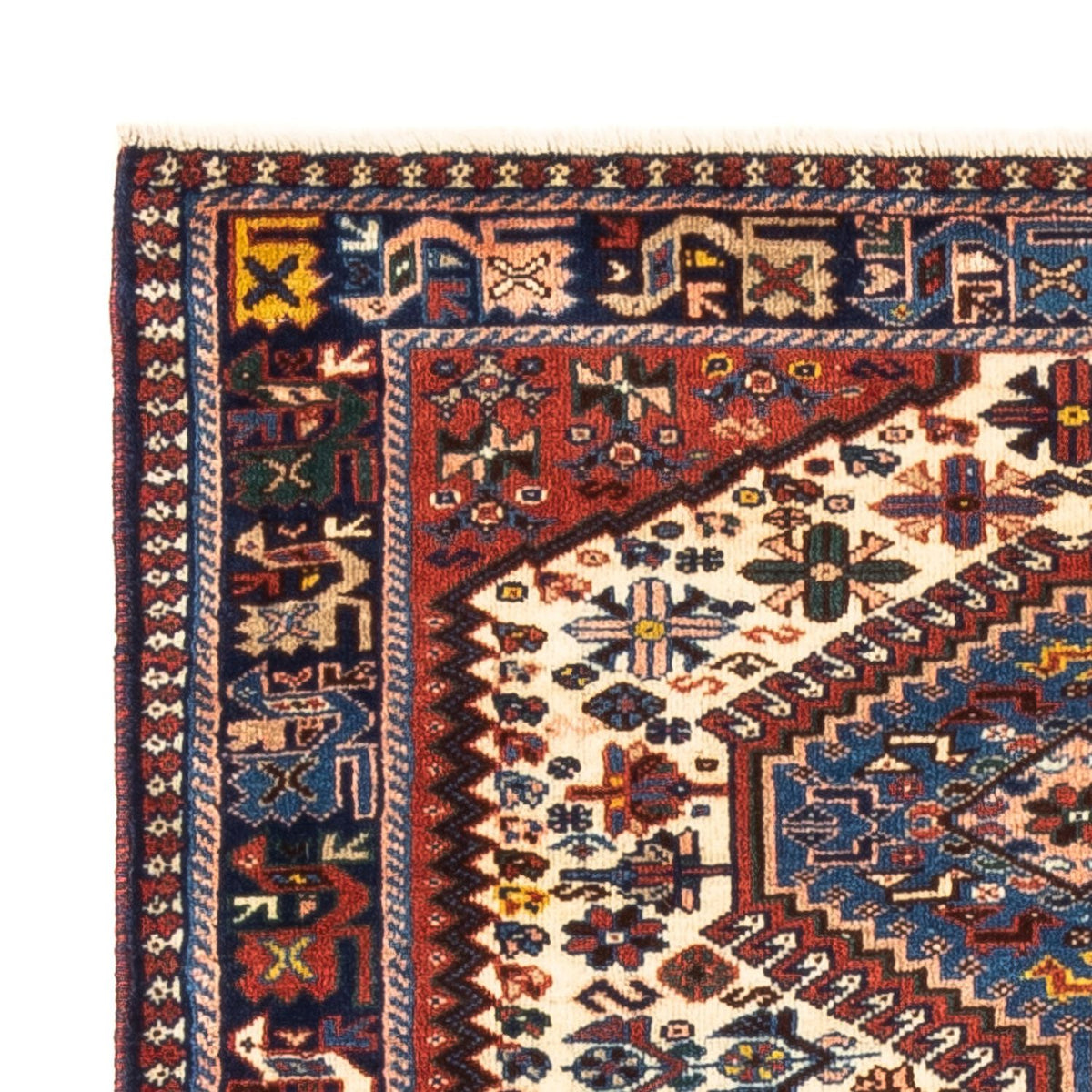 Perski dywan - Nomadyczny - 122 x 83 cm - kremowy