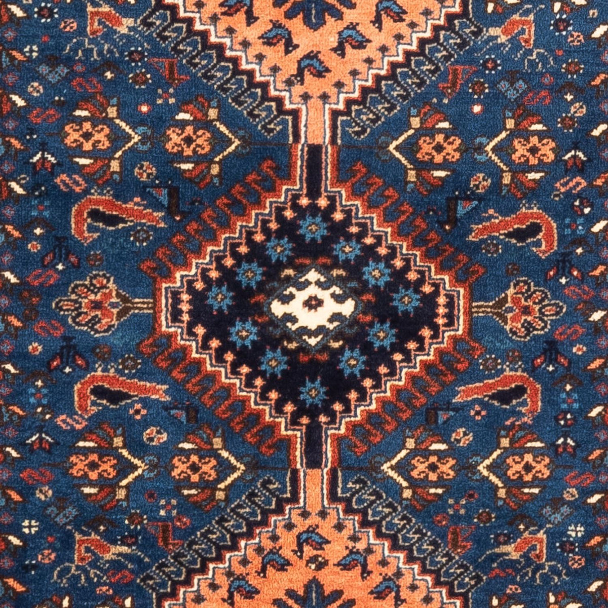 Perski dywan - Nomadyczny - 127 x 83 cm - niebieski