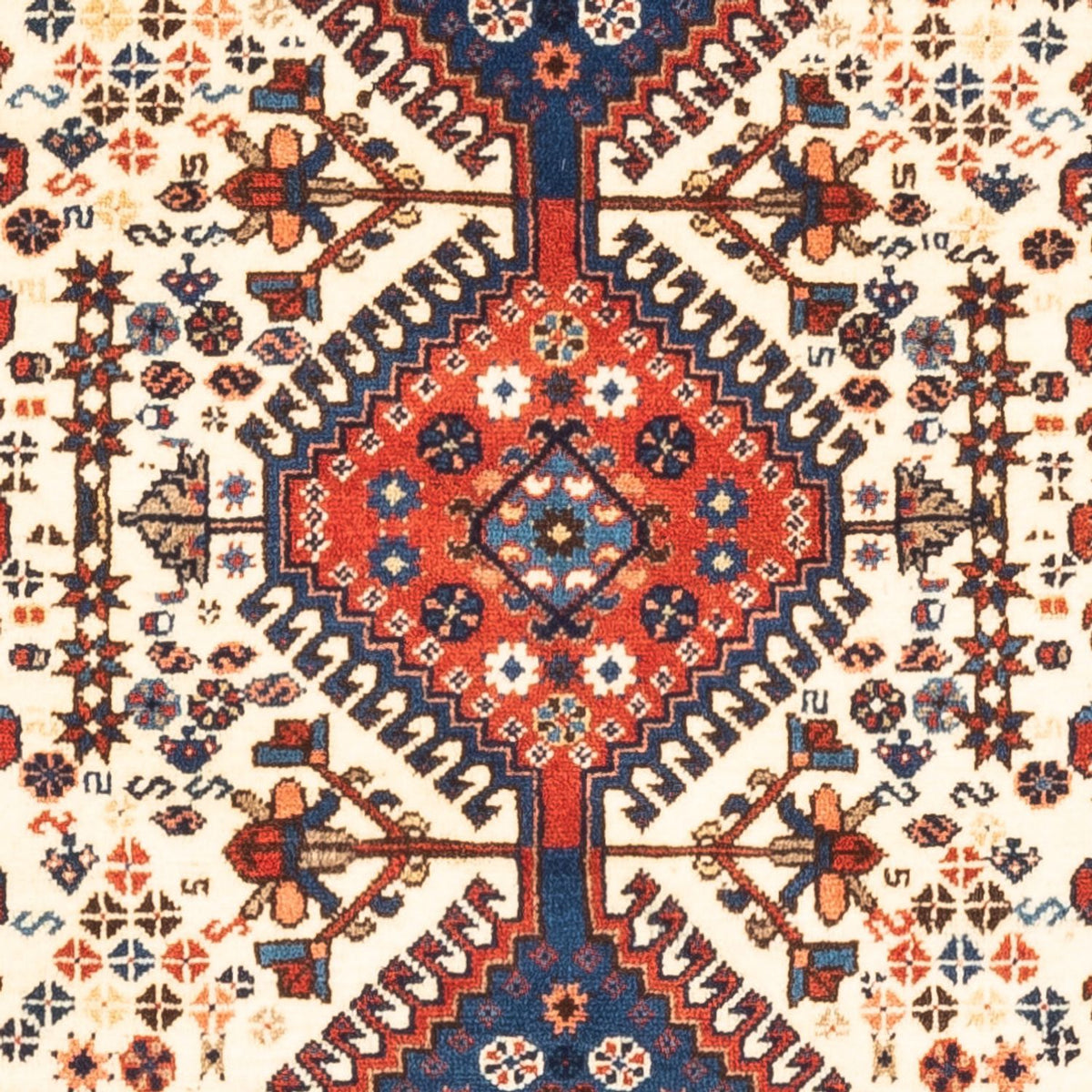 Perski dywan - Nomadyczny - 128 x 85 cm - kremowy