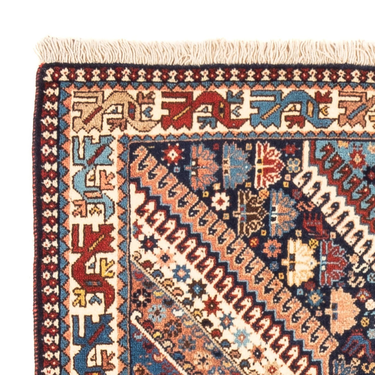 Perski dywan - Nomadyczny - 128 x 85 cm - ciemnoniebieski