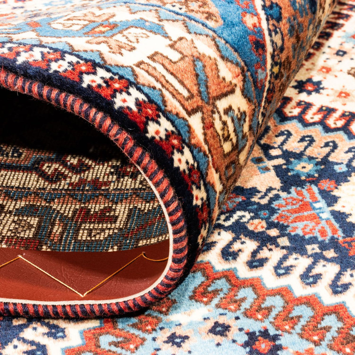 Perski dywan - Nomadyczny - 128 x 85 cm - ciemnoniebieski