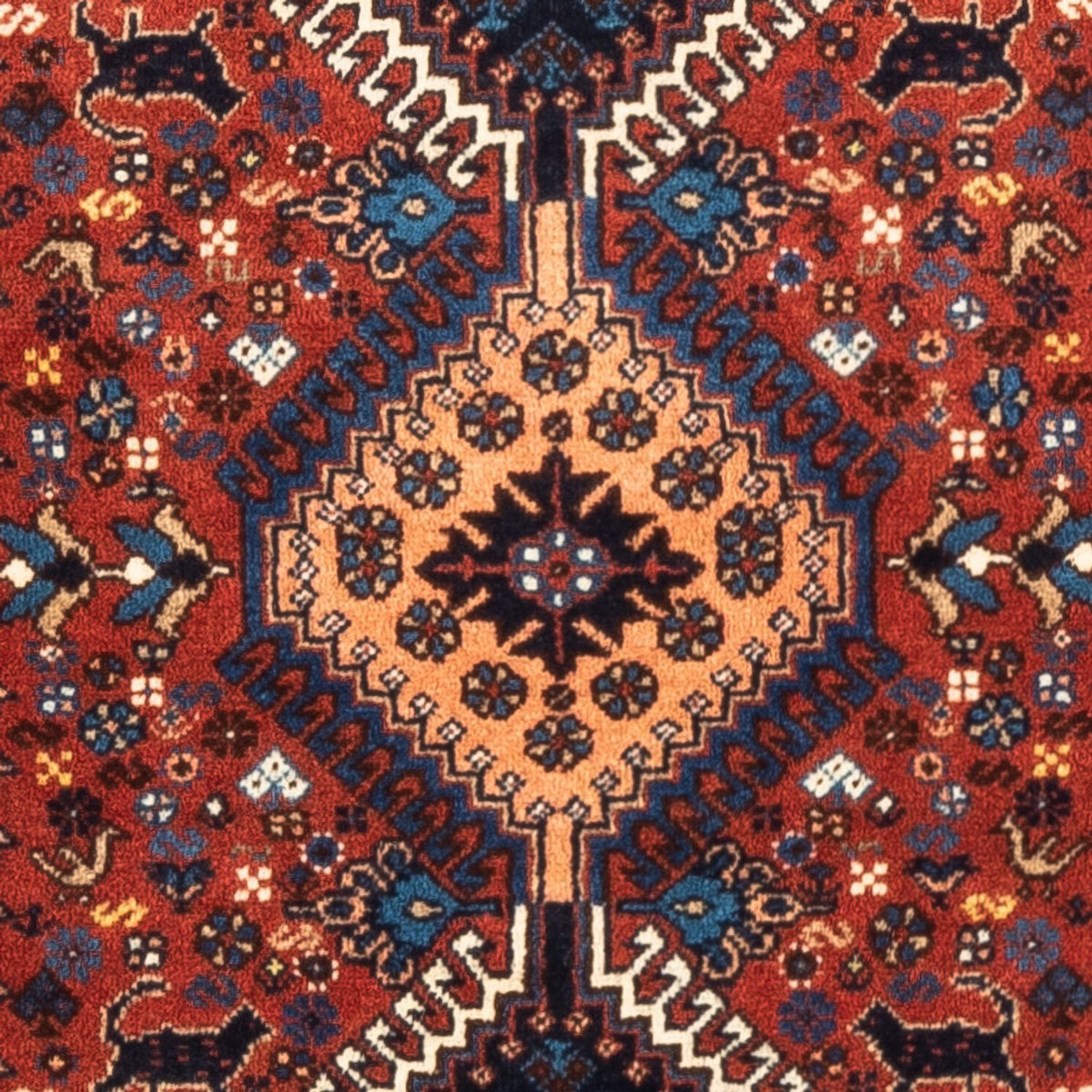 Perski dywan - Nomadyczny - 130 x 80 cm - czerwony