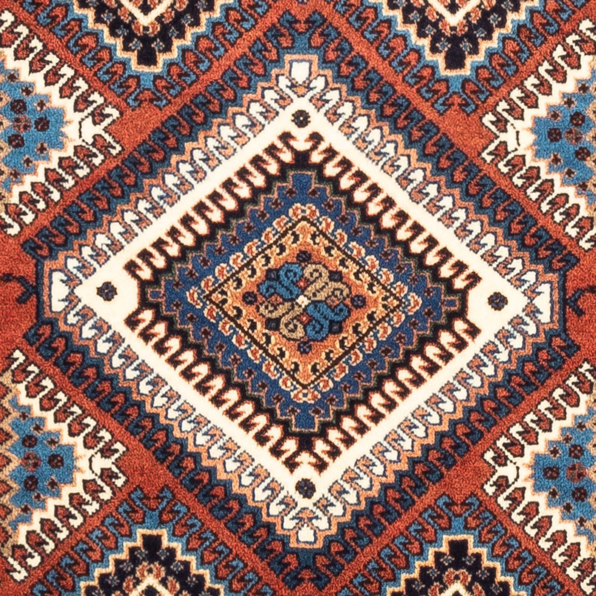 Perski dywan - Nomadyczny - 126 x 80 cm - czerwony