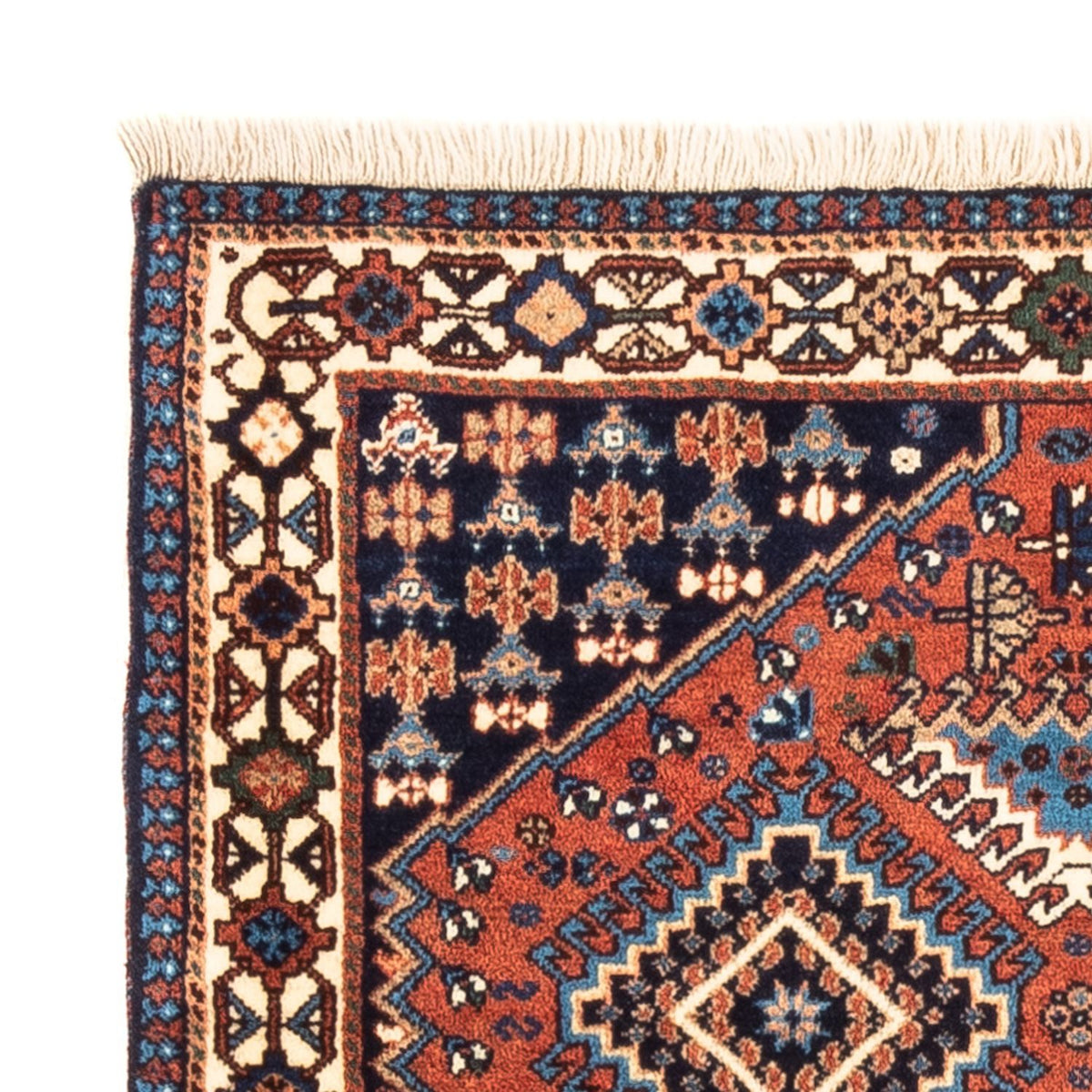 Perski dywan - Nomadyczny - 126 x 80 cm - czerwony