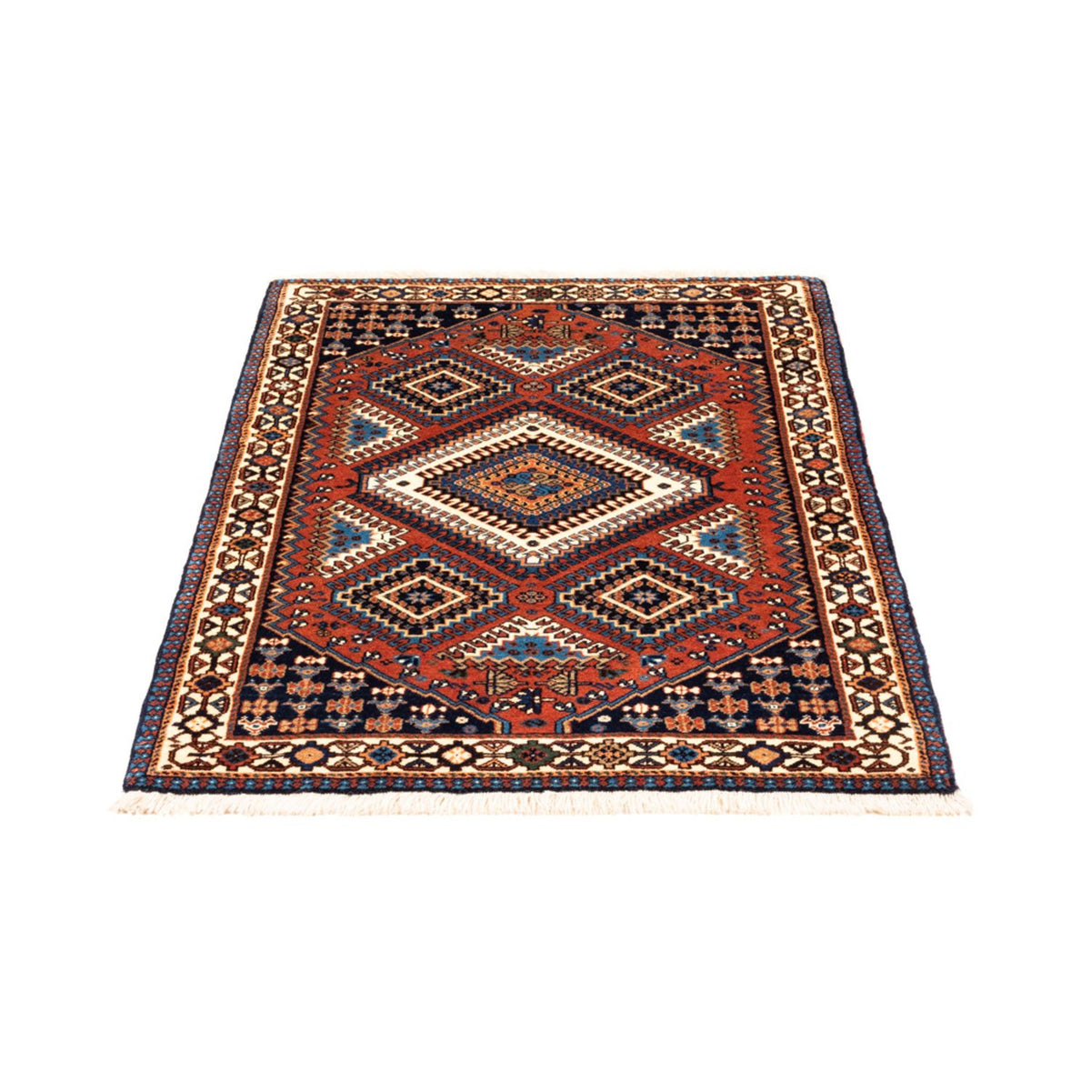 Perski dywan - Nomadyczny - 126 x 80 cm - czerwony