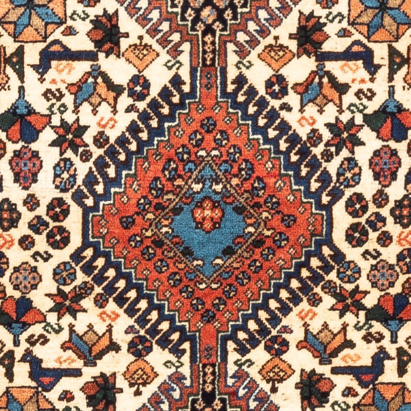 Perski dywan - Nomadyczny - 123 x 86 cm - kremowy