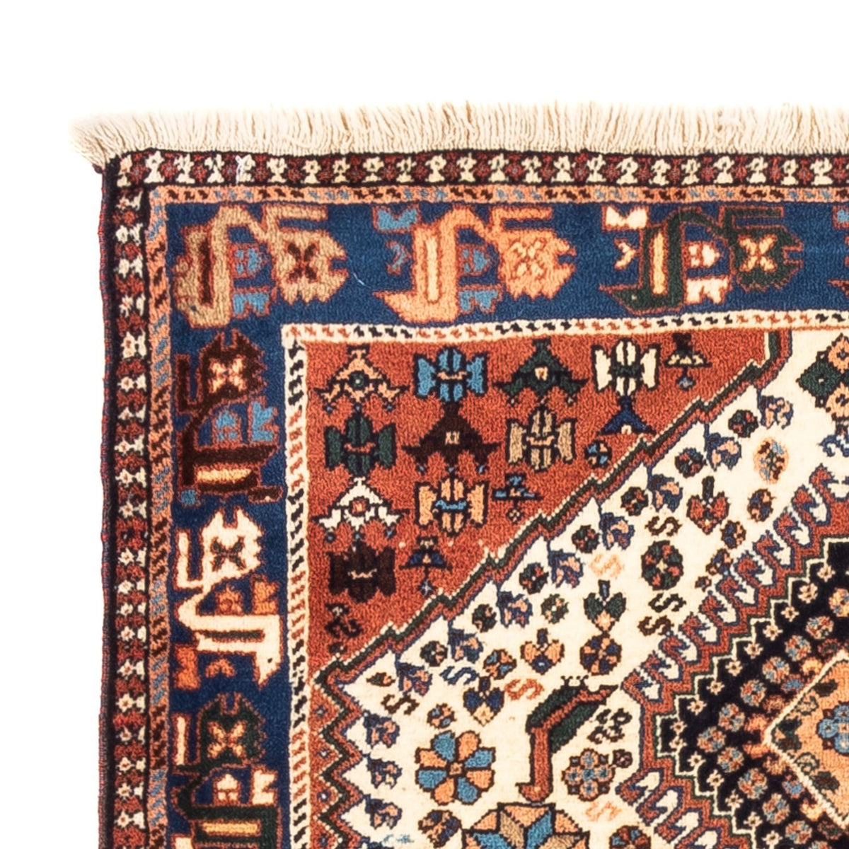 Perski dywan - Nomadyczny - 123 x 86 cm - kremowy