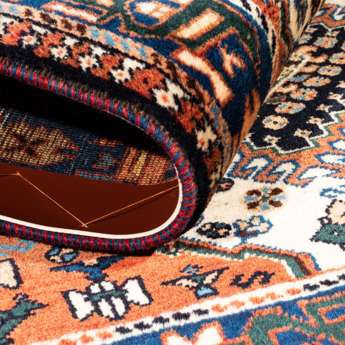 Perski dywan - Nomadyczny - 123 x 86 cm - kremowy