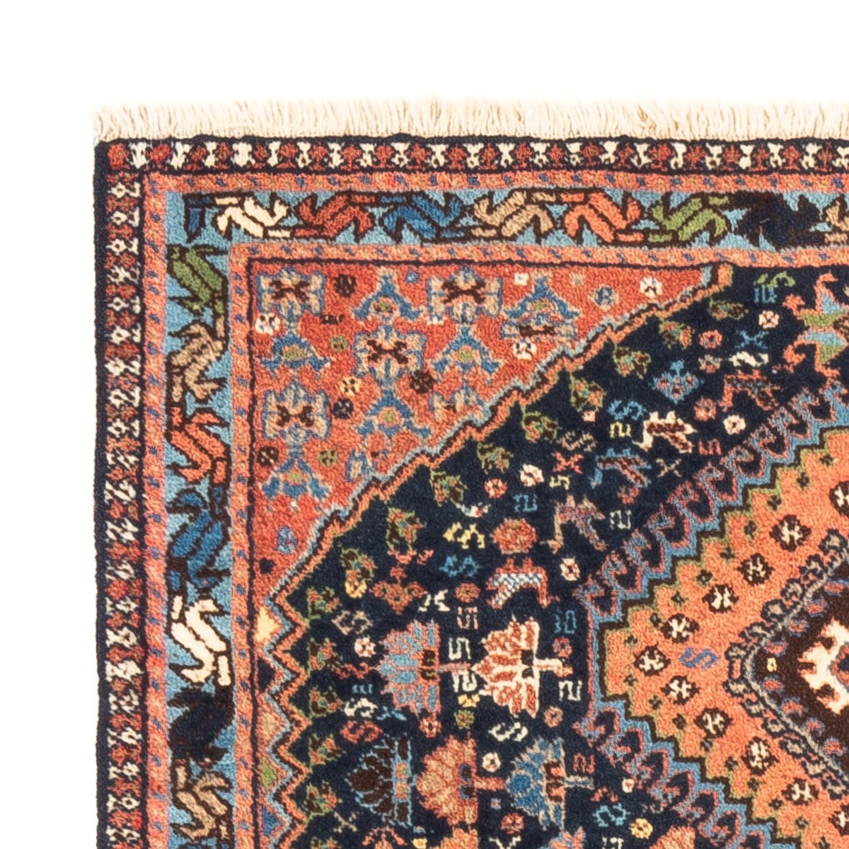 Perski dywan - Nomadyczny - 120 x 81 cm - ciemnoniebieski