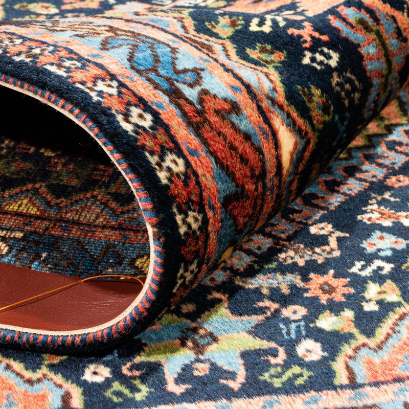 Perski dywan - Nomadyczny - 120 x 81 cm - ciemnoniebieski