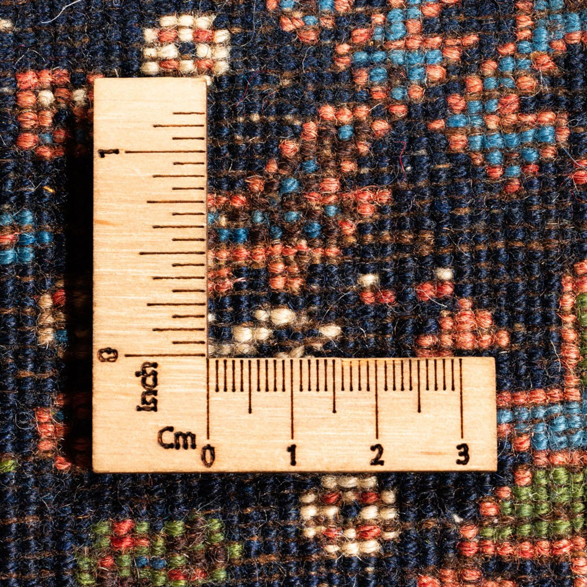 Perski dywan - Nomadyczny - 120 x 81 cm - ciemnoniebieski