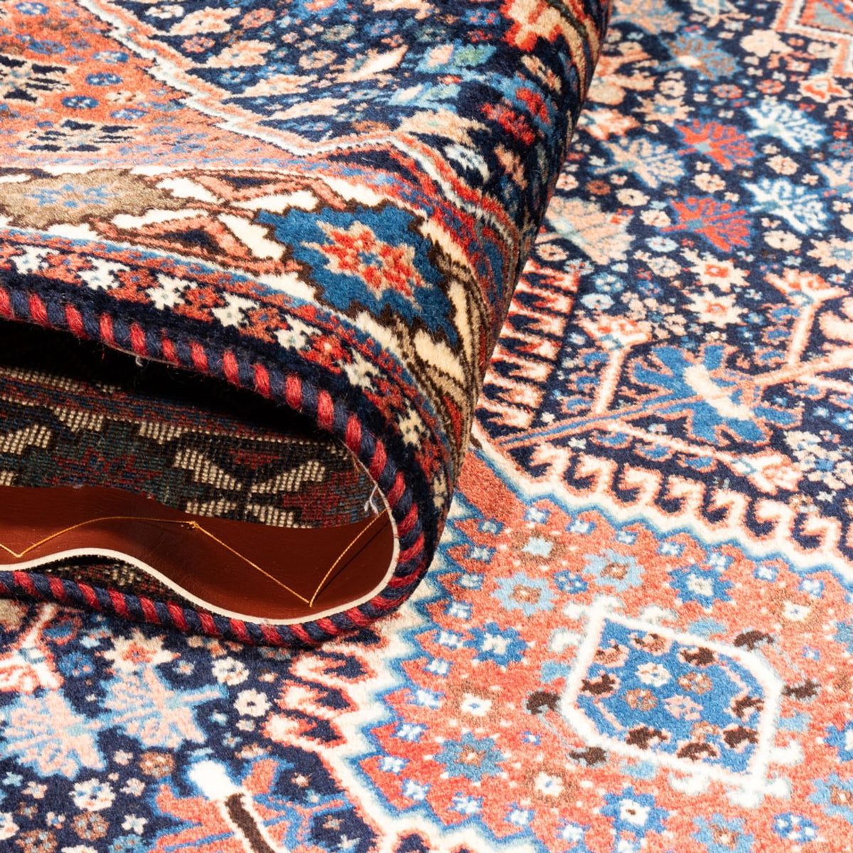 Biegacz Perski dywan - Nomadyczny - 188 x 82 cm - ciemnoniebieski