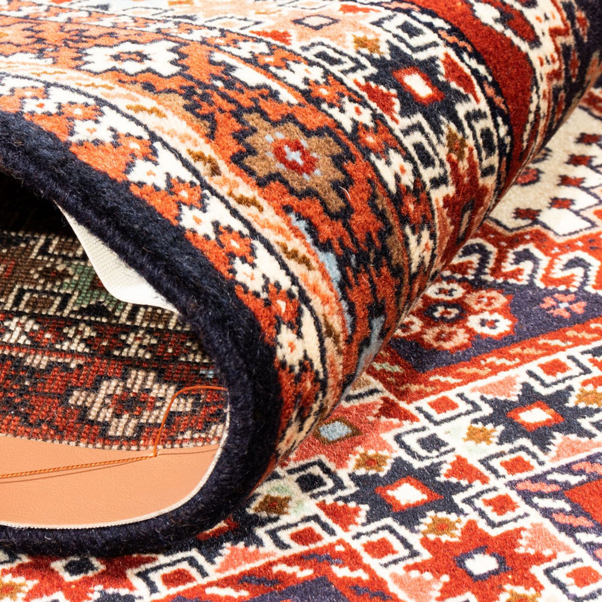 Biegacz Perski dywan - Nomadyczny - 209 x 80 cm - czerwony