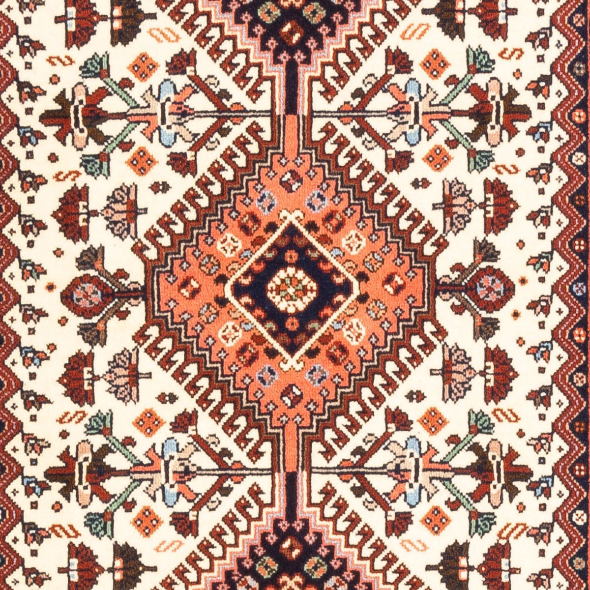 Biegacz Perski dywan - Nomadyczny - 215 x 83 cm - kremowy