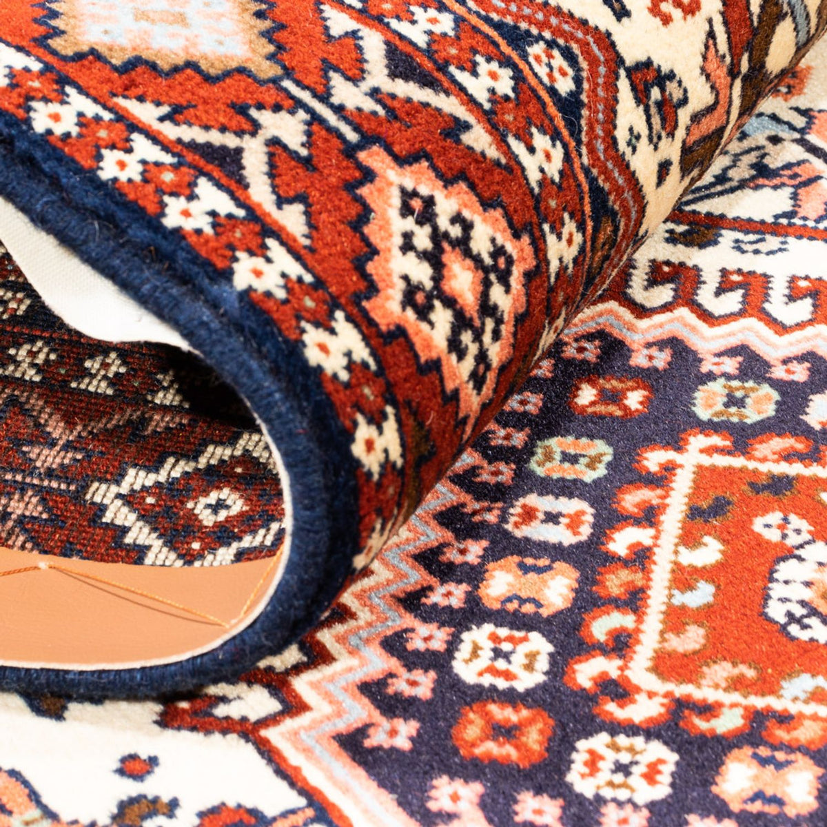 Biegacz Perski dywan - Nomadyczny - 215 x 83 cm - kremowy