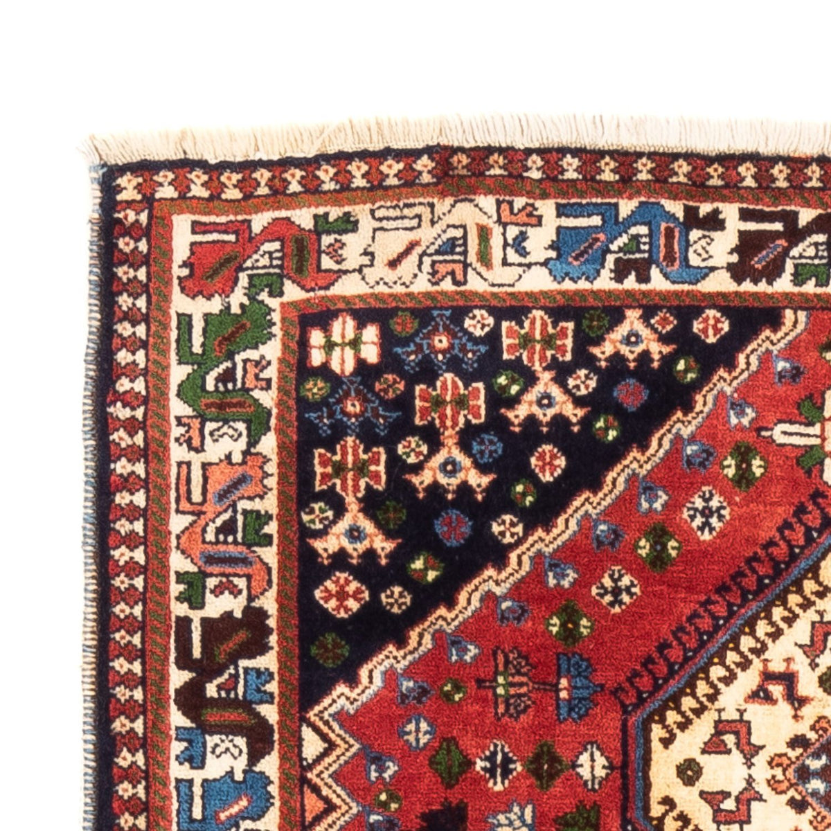 Perski dywan - Nomadyczny - 127 x 80 cm - czerwony