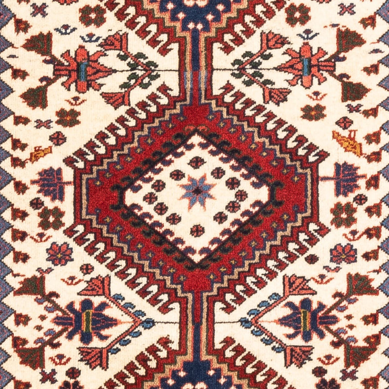 Perski dywan - Nomadyczny - 135 x 80 cm - kremowy