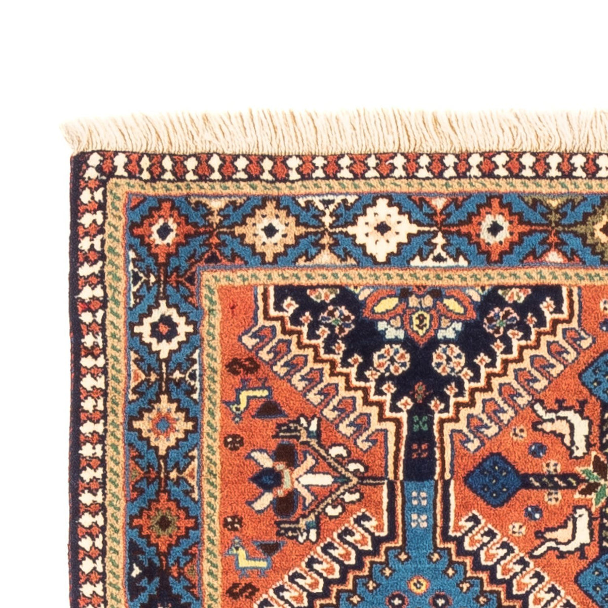 Perski dywan - Nomadyczny - 127 x 80 cm - czerwony