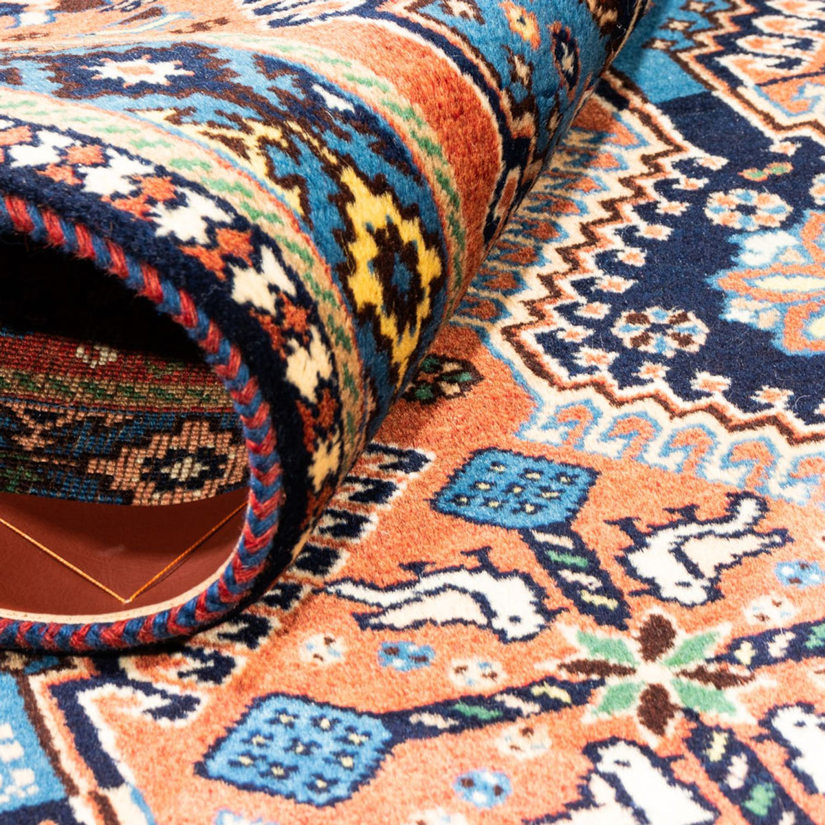 Perski dywan - Nomadyczny - 127 x 80 cm - czerwony