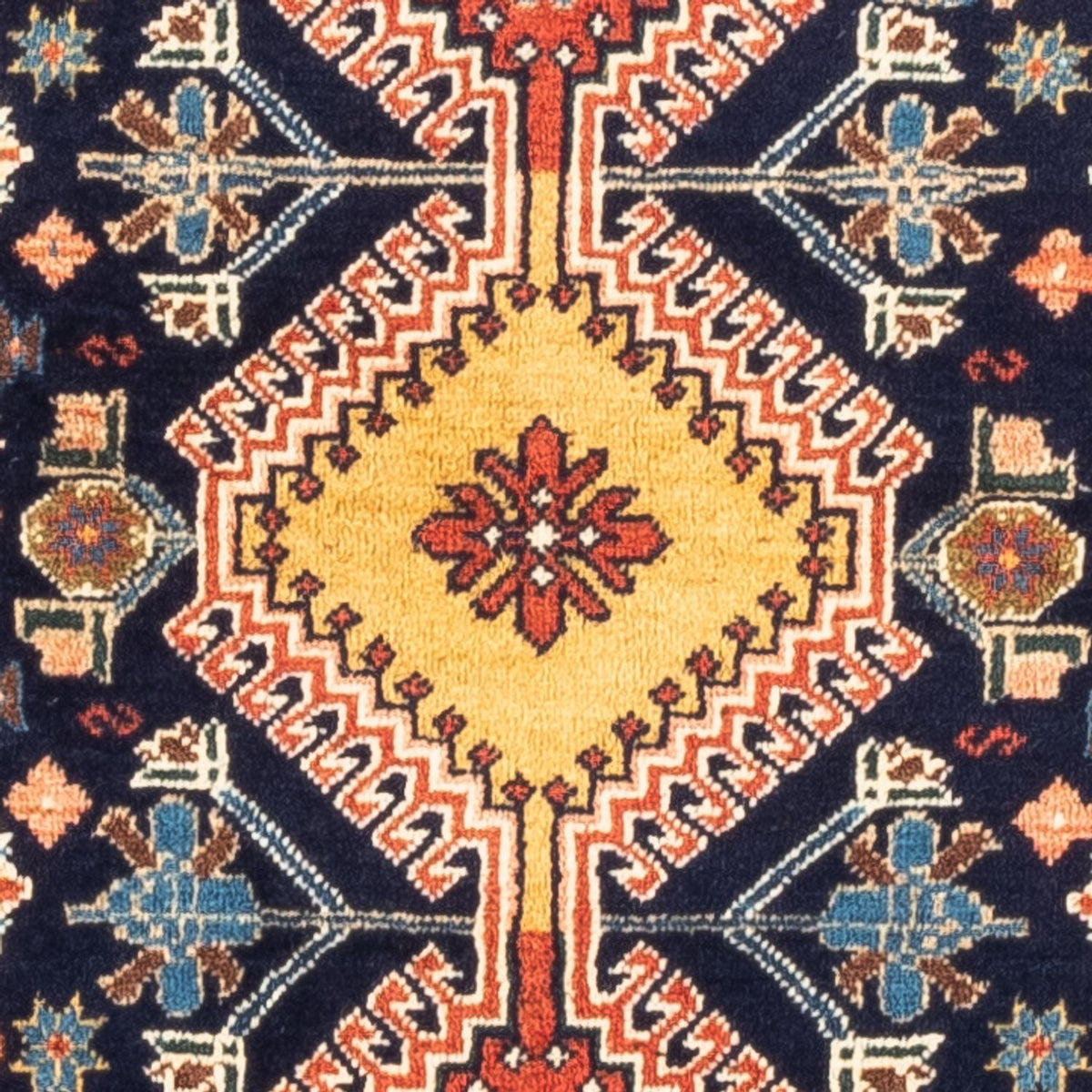 Perski dywan - Nomadyczny - 120 x 84 cm - ciemnoniebieski