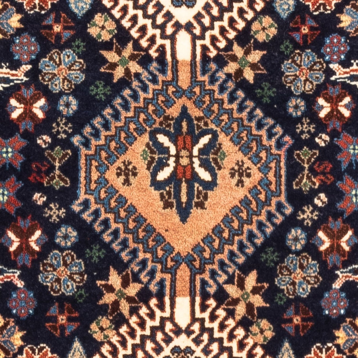 Perski dywan - Nomadyczny - 132 x 80 cm - ciemnoniebieski