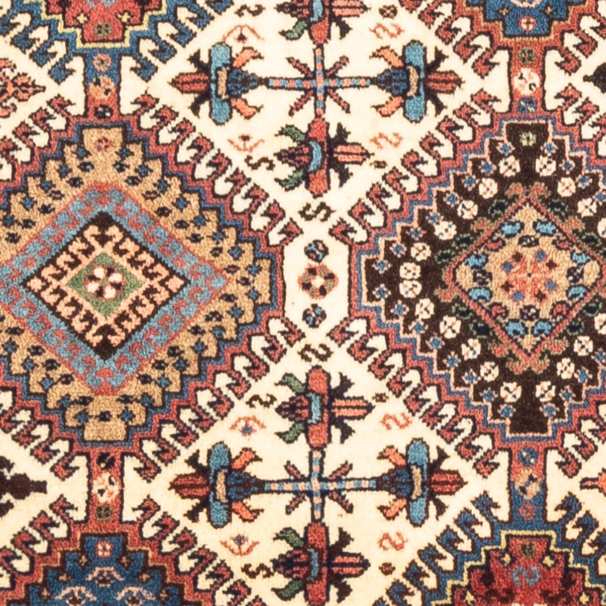 Perski dywan - Nomadyczny - 130 x 83 cm - kremowy