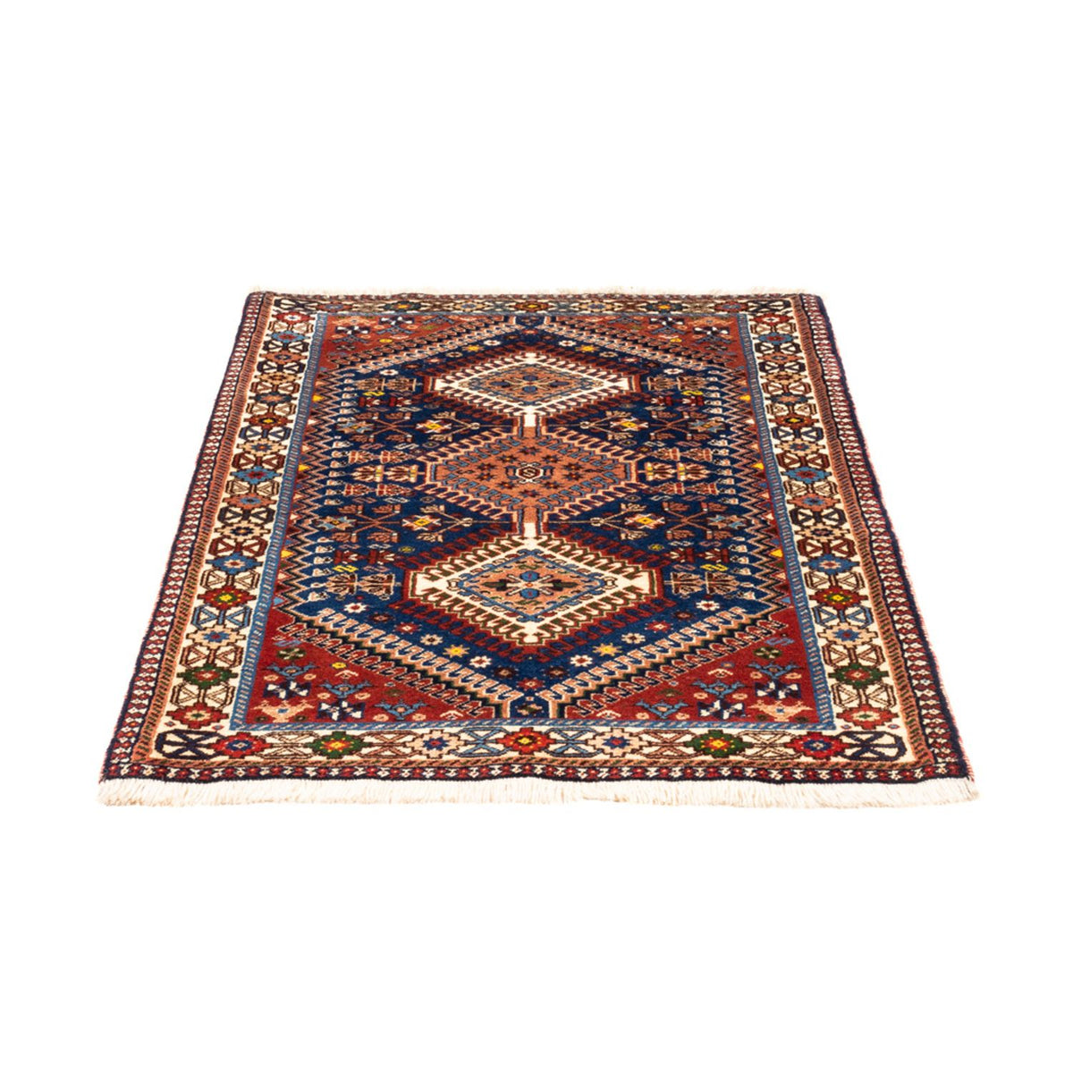 Perski dywan - Nomadyczny - 133 x 82 cm - ciemnoniebieski