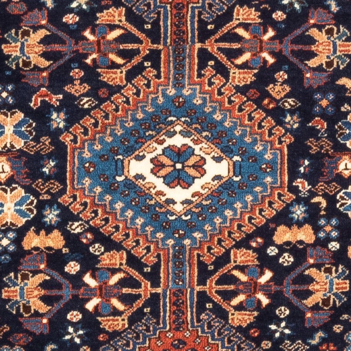 Perski dywan - Nomadyczny - 125 x 83 cm - ciemnoniebieski