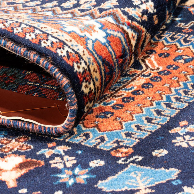 Perski dywan - Nomadyczny - 125 x 83 cm - ciemnoniebieski