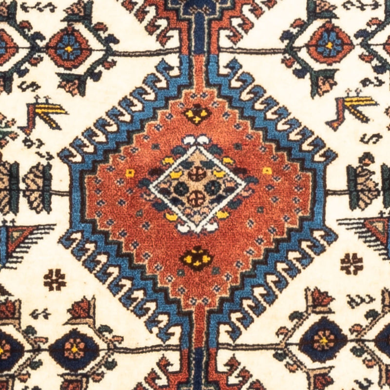 Perski dywan - Nomadyczny - 130 x 80 cm - kremowy