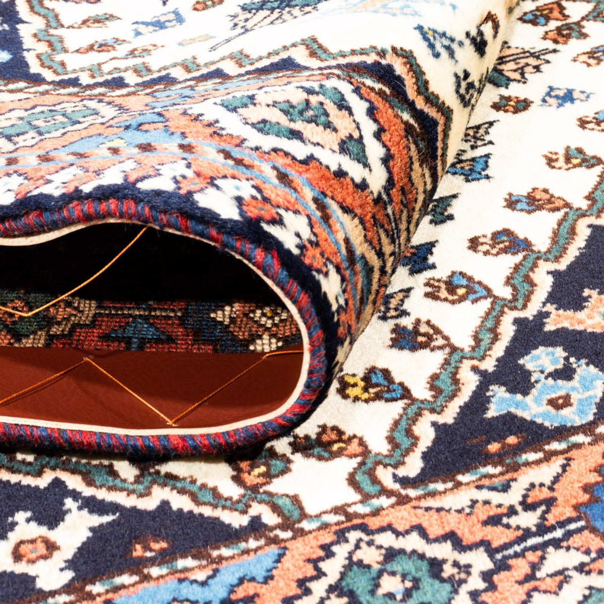 Perski dywan - Nomadyczny - 130 x 80 cm - kremowy