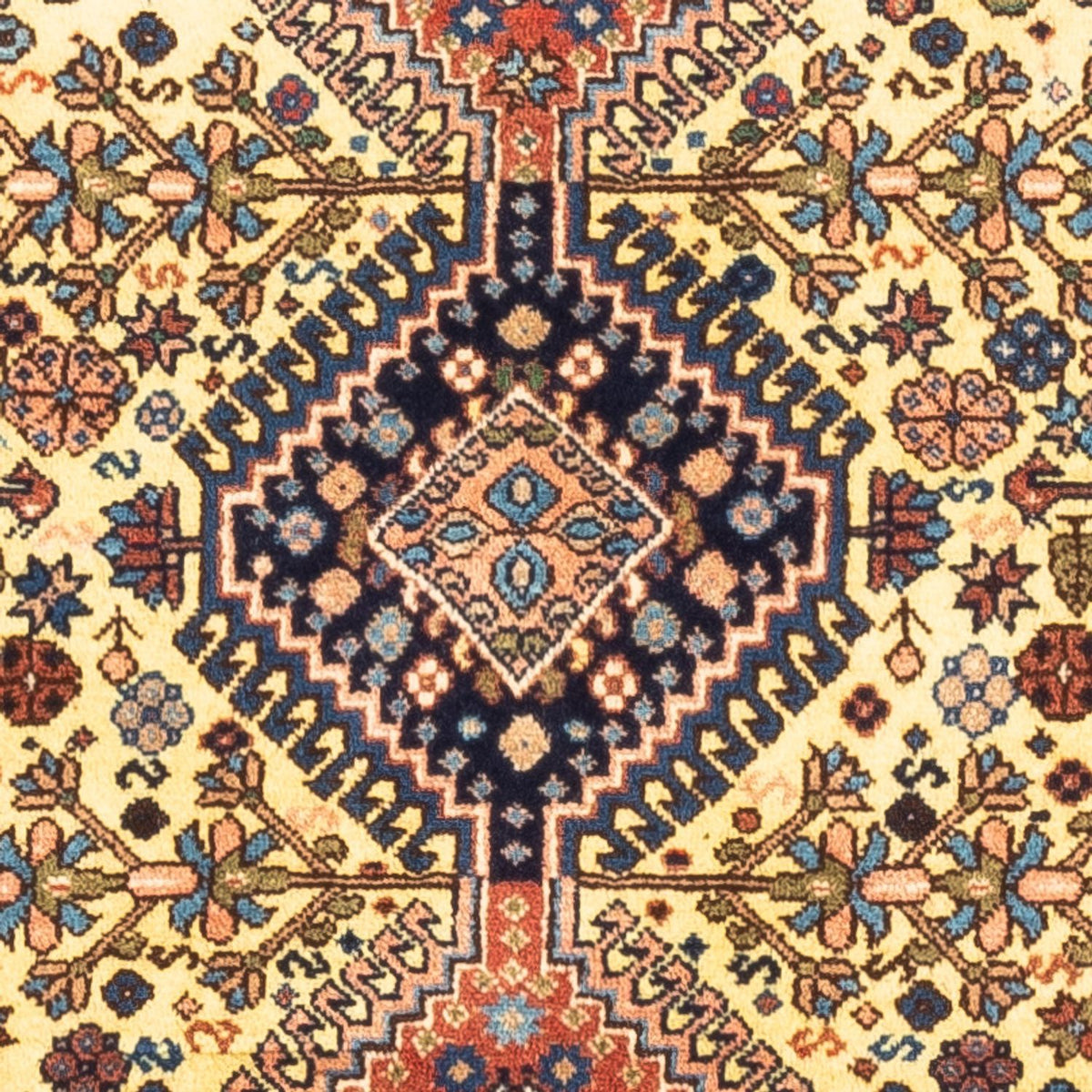 Perski dywan - Nomadyczny - 130 x 85 cm - żółty