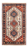 Yalameh Dywan 80x136cm - Dywan perski - Prostokątny / Kremowy / 80 x 136 cm Prostokątny
