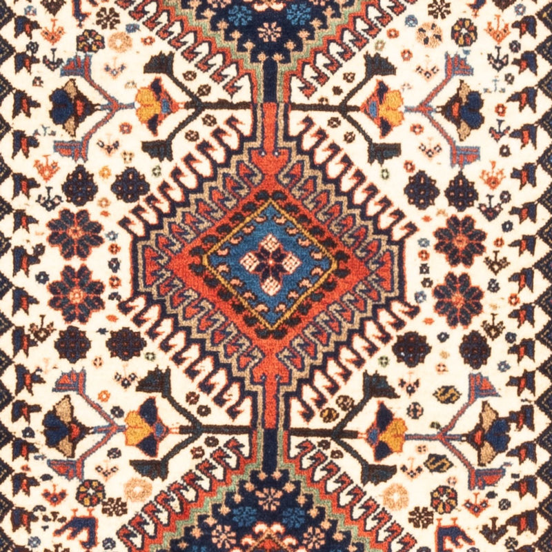 Perski dywan - Nomadyczny - 136 x 80 cm - kremowy