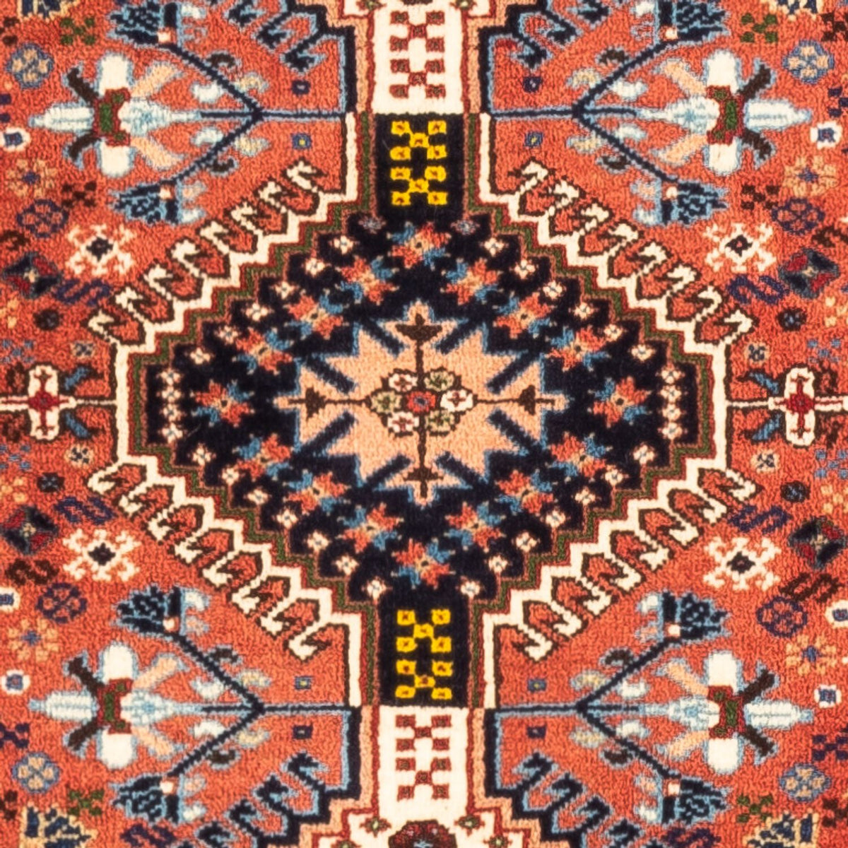 Perski dywan - Nomadyczny - 133 x 82 cm - czerwony