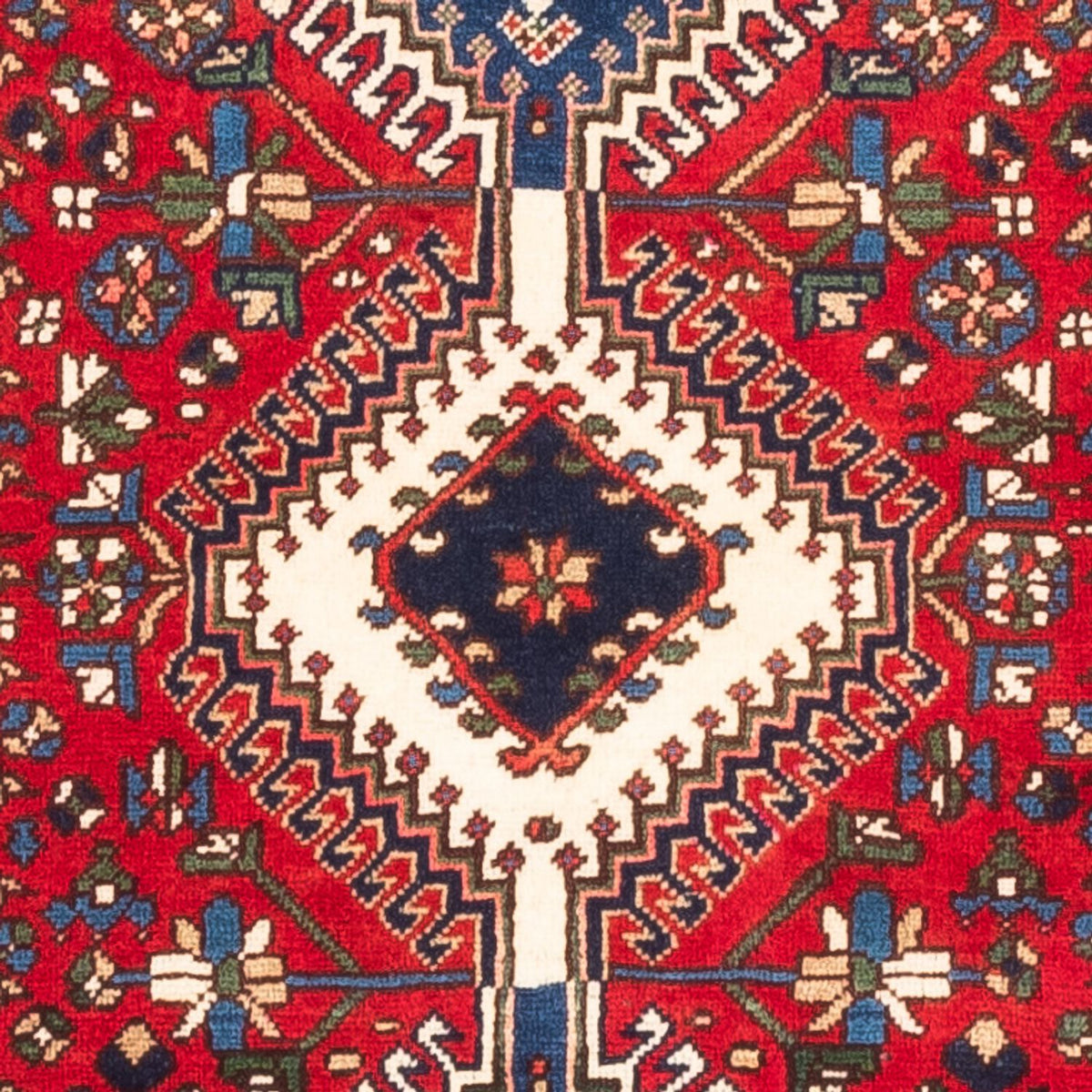 Perski dywan - Nomadyczny - 128 x 74 cm - czerwony