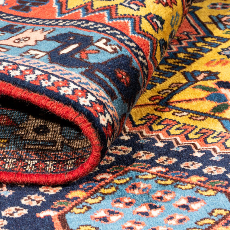 Perski dywan - Nomadyczny - 127 x 80 cm - żółty