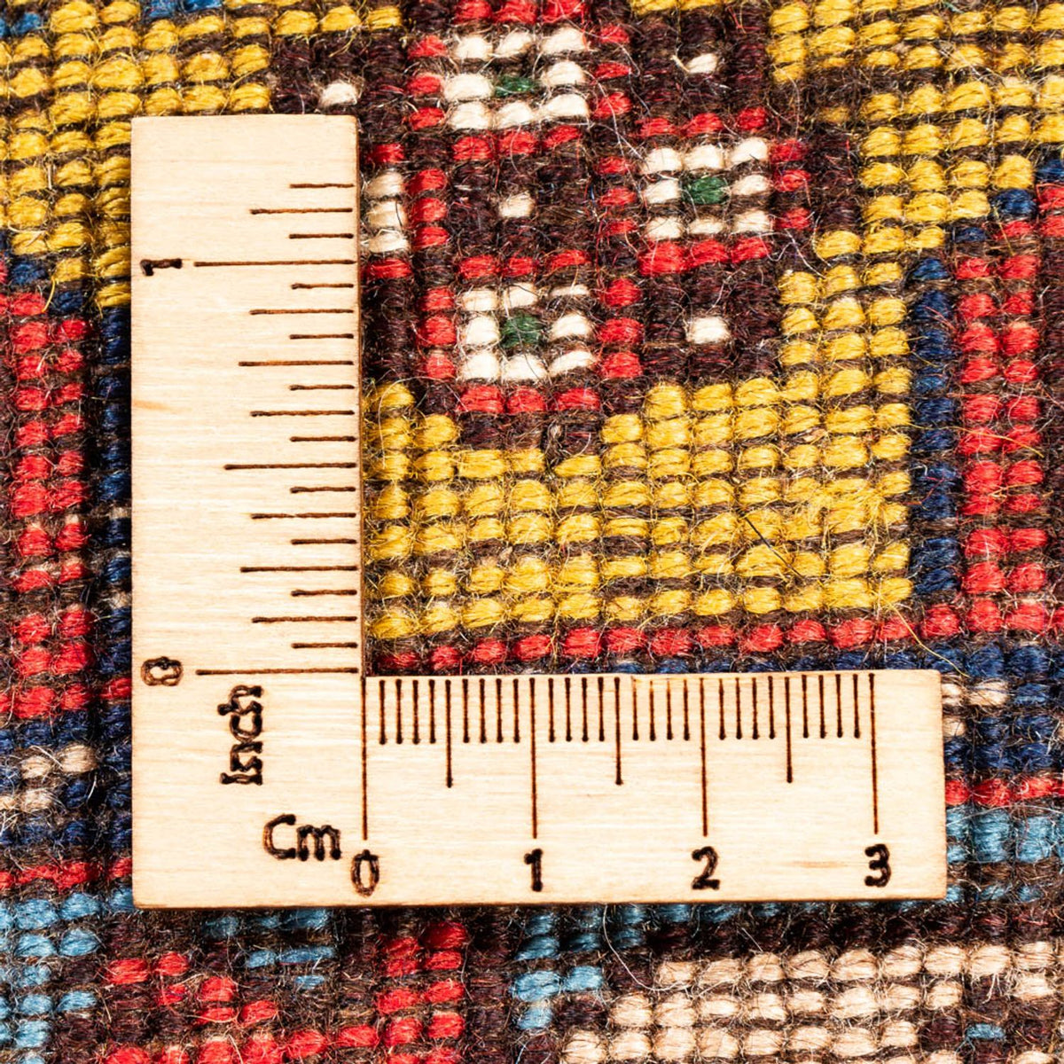 Perski dywan - Nomadyczny - 127 x 80 cm - żółty