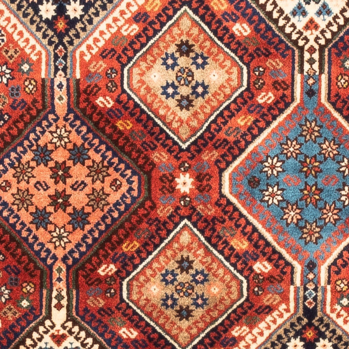 Perski dywan - Nomadyczny - 128 x 77 cm - czerwony