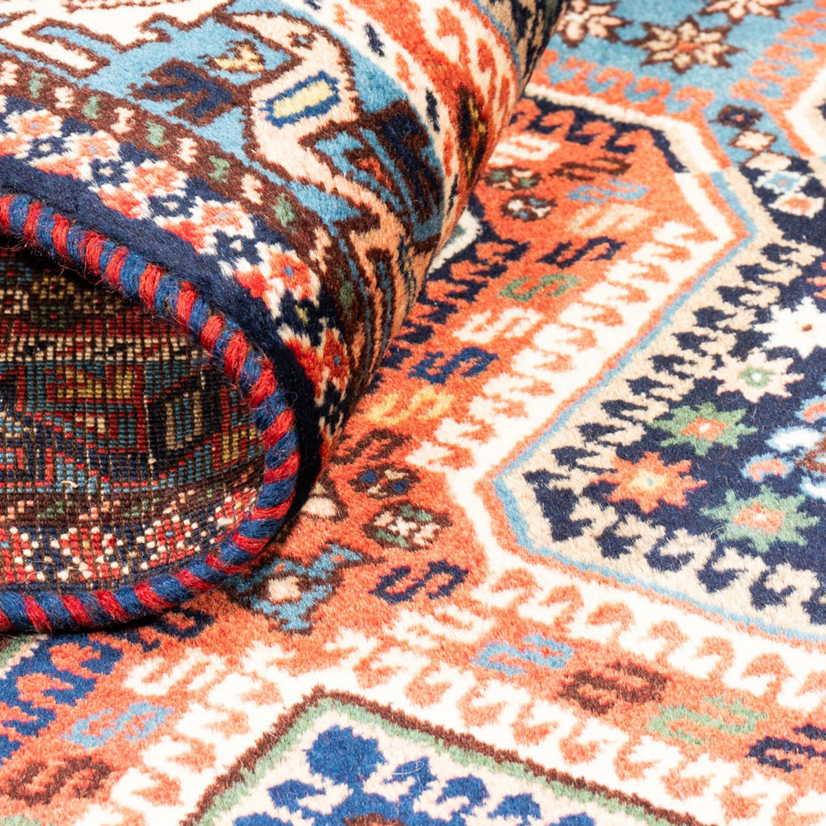 Perski dywan - Nomadyczny - 128 x 77 cm - czerwony