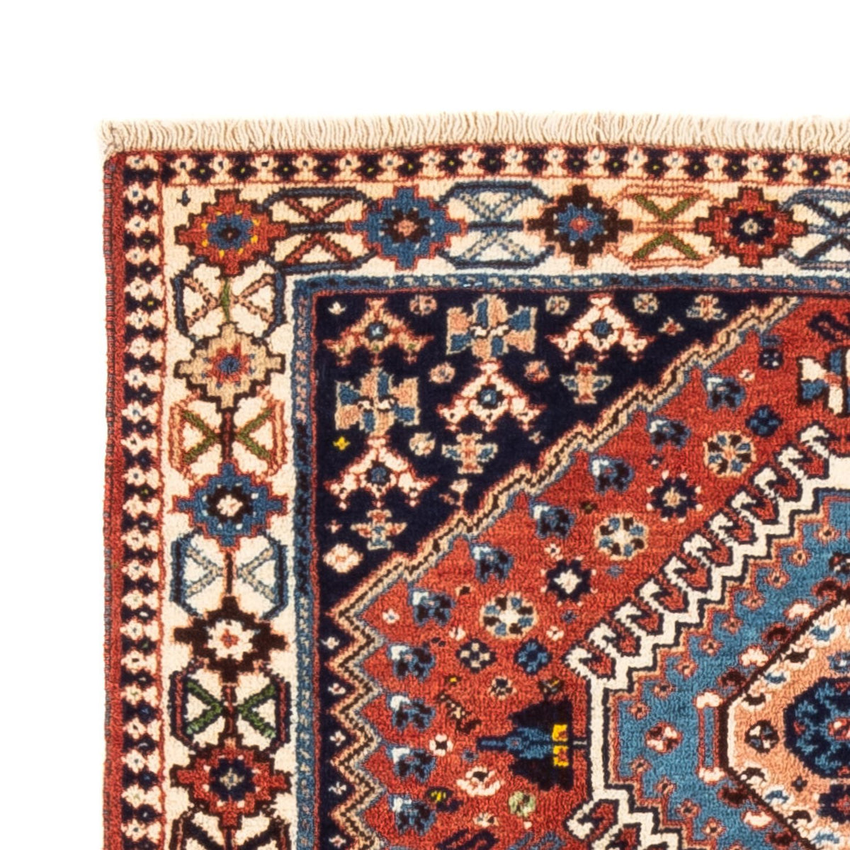 Perski dywan - Nomadyczny - 125 x 81 cm - czerwony