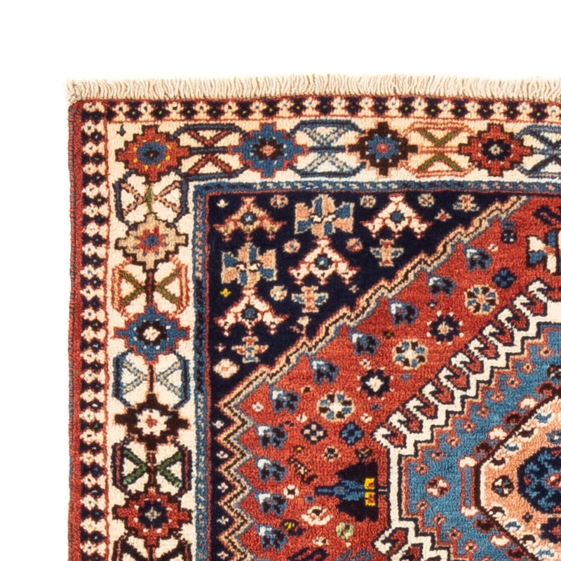 Perski dywan - Nomadyczny - 125 x 81 cm - czerwony