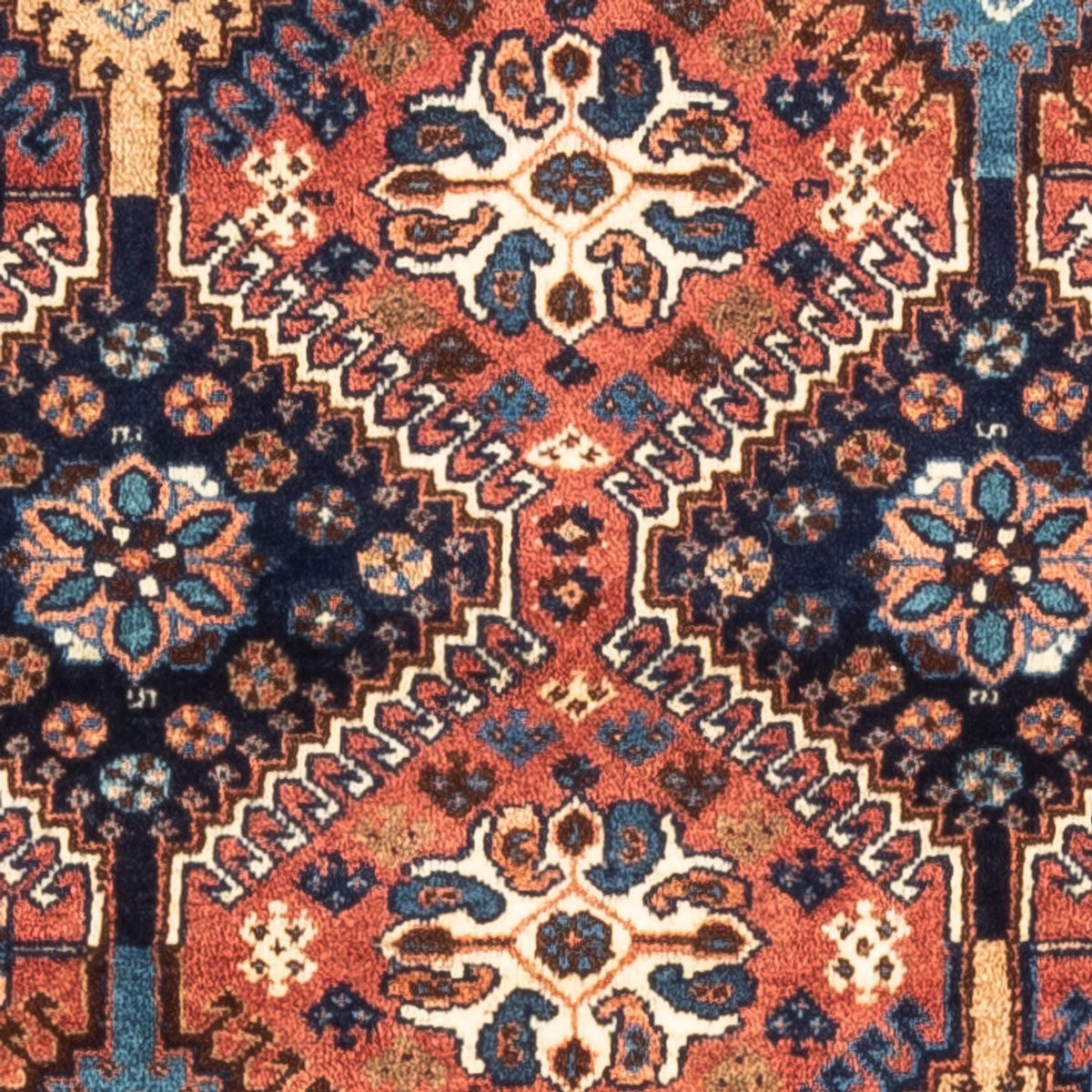 Perski dywan - Nomadyczny - 130 x 82 cm - czerwony