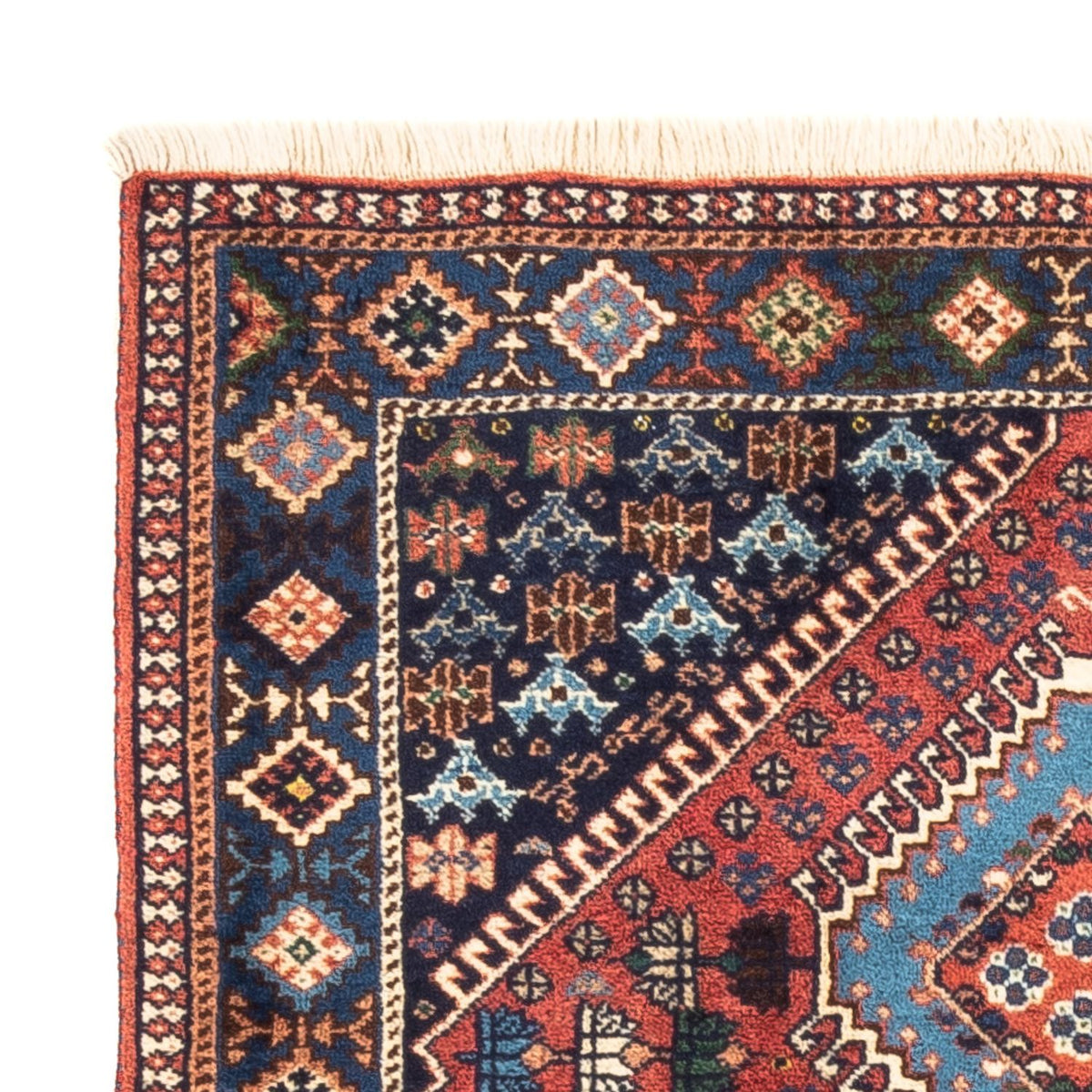 Perski dywan - Nomadyczny - 130 x 82 cm - czerwony