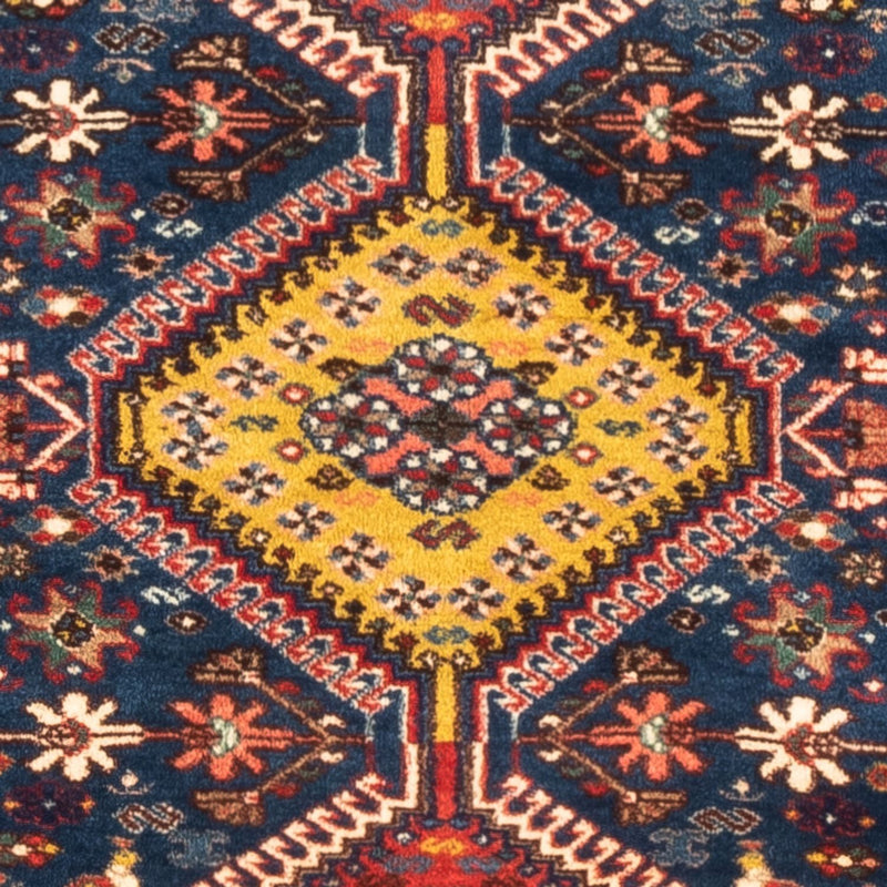 Perski dywan - Nomadyczny - 120 x 83 cm - ciemnoniebieski