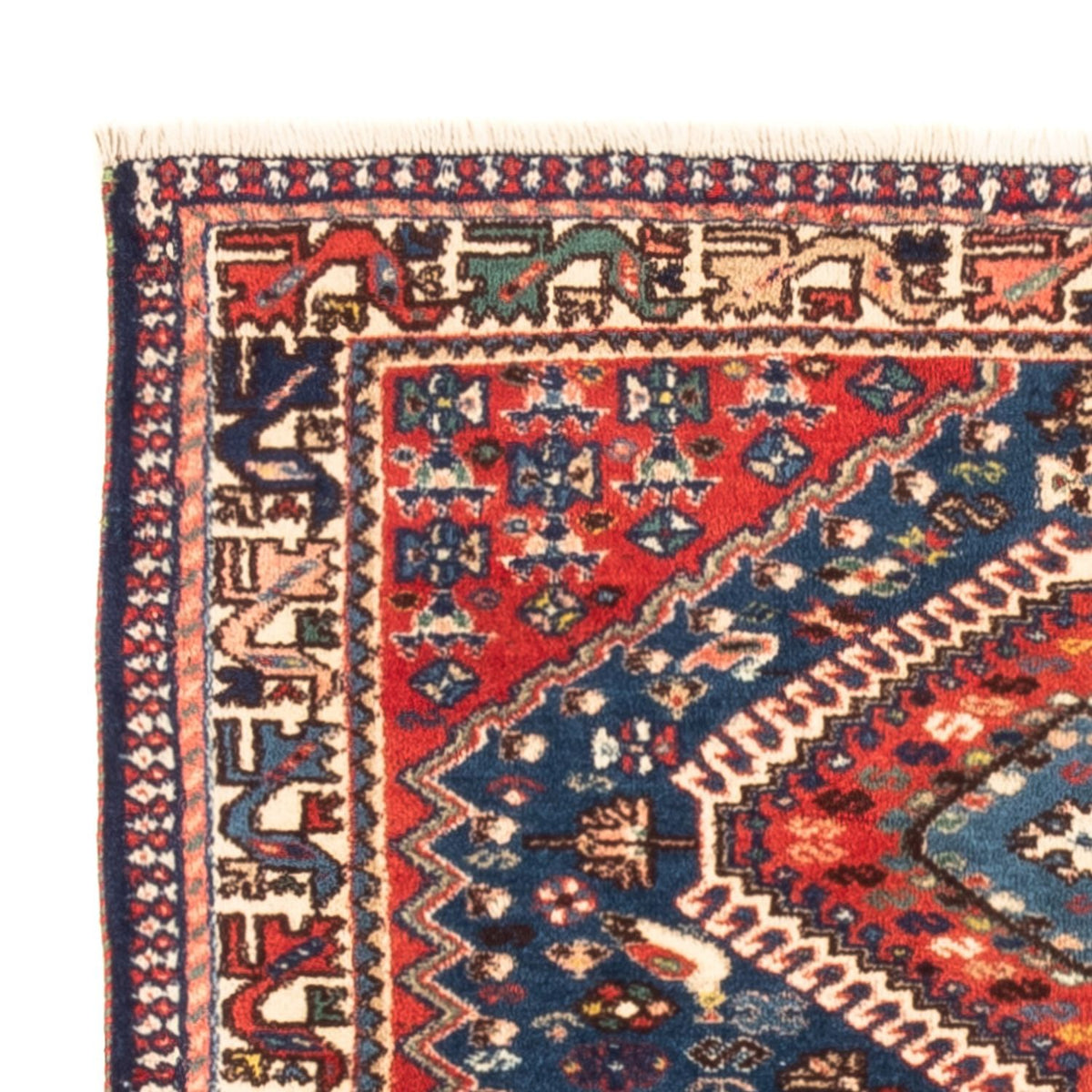 Perski dywan - Nomadyczny - 120 x 83 cm - ciemnoniebieski