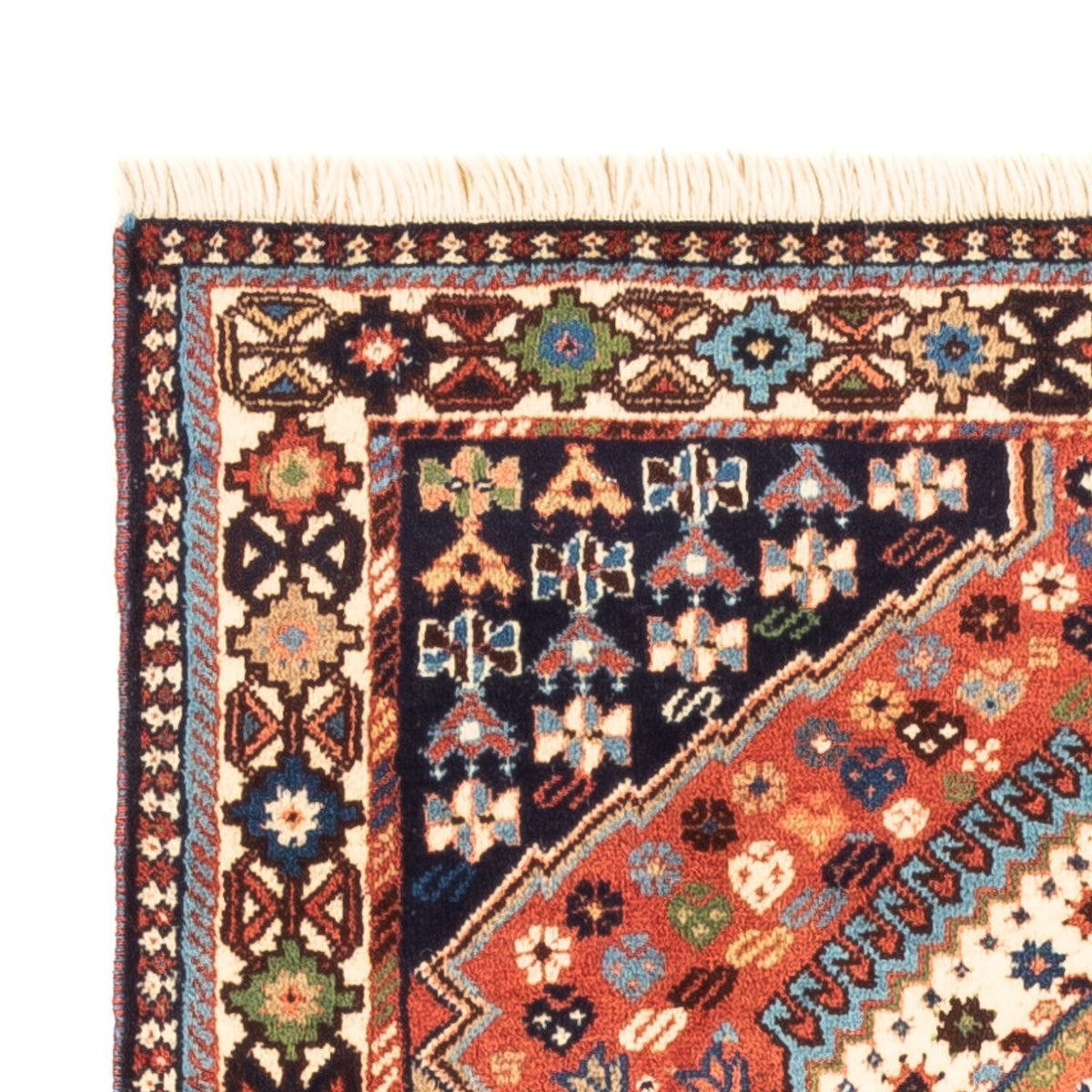 Perski dywan - Nomadyczny - 130 x 82 cm - czerwony