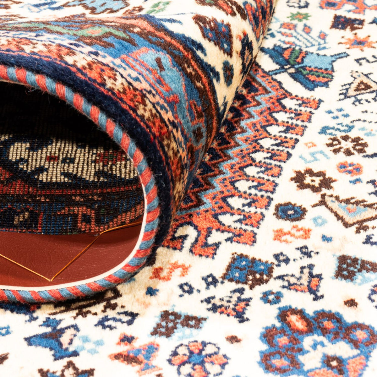 Perski dywan - Nomadyczny - 128 x 83 cm - kremowy